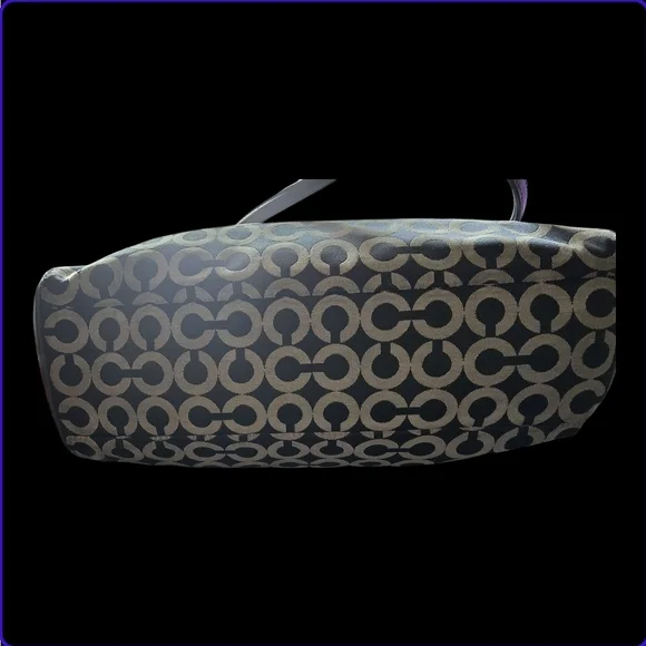 Coach, Madison, Black and Tan Women's Tote, Style 25624~EUC - Picture 6 of 11